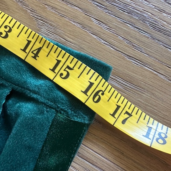 AVEC LES FILLES Plush Velvet - Satin Tuxedo Stripe Straight Leg Pants in Emerald - Picture 10 of 12